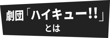 劇団「ハイキュー!!」 とは